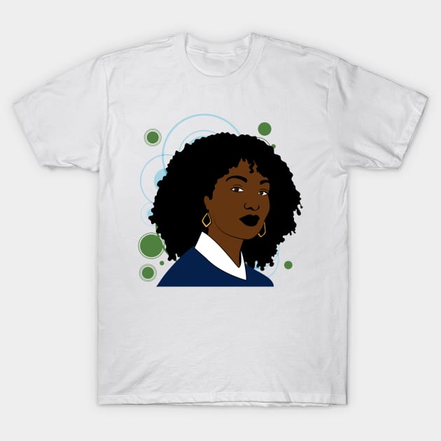 Black Beauty - Afro T-Shirt by Seiglan